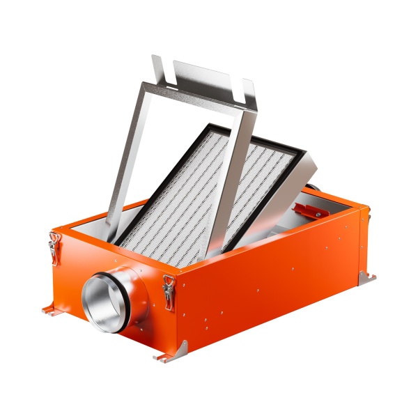 Купить Канальный фильтр с функцией шумоглушителя Ventmachine Orange ЕРА с качественным монтажом климатических систем в Москве и МО от ПУХОВ  тел.: +7 (495) 123-66-55